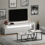 Hanah Home Beliz - Conjunto de muebles de salón blanco